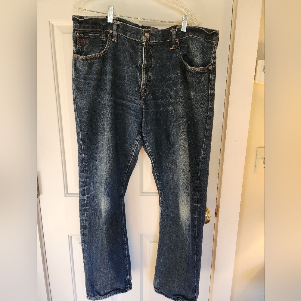 Polo Ralph Lauren Dungarees Jeans Cotton 40×32 Medium Wash Classic Fit